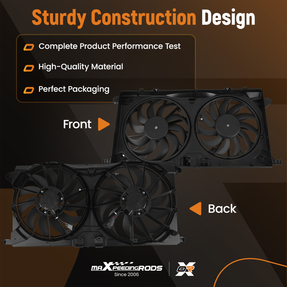 Radiator Cooling Fan compatible for Ford Expedition/F-150/Lobo 621542 FL3Z8C607A FL3Z8C607C