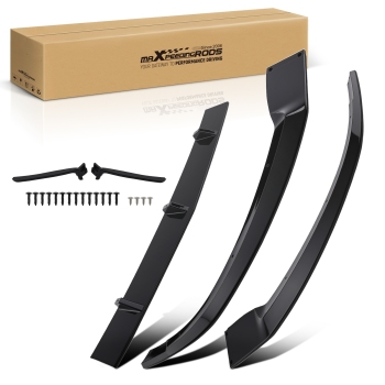 5 Piece Front Lip Kit compatible for Mercedes-Benz W205 C63 AMG 2015-2022 Gloss Black