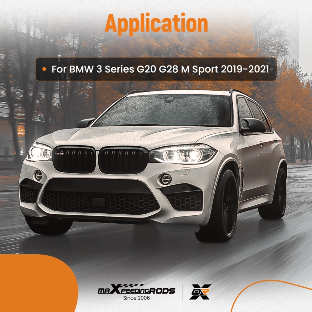 Carbon Fiber FRONT BUMPER SPOILER LIP FOR 2019-22 compatible for BMW 3 SERIES G20 M340I M SPORT