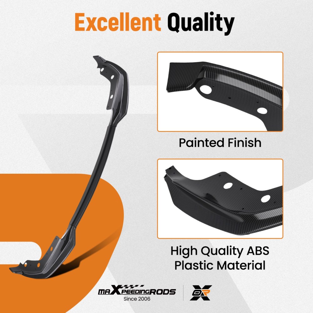 Carbon Fiber FRONT BUMPER SPOILER LIP FOR 2019-22 compatible for BMW 3 SERIES G20 M340I M SPORT