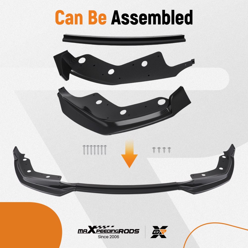 Carbon Fiber FRONT BUMPER SPOILER LIP FOR 2019-22 compatible for BMW 3 SERIES G20 M340I M SPORT