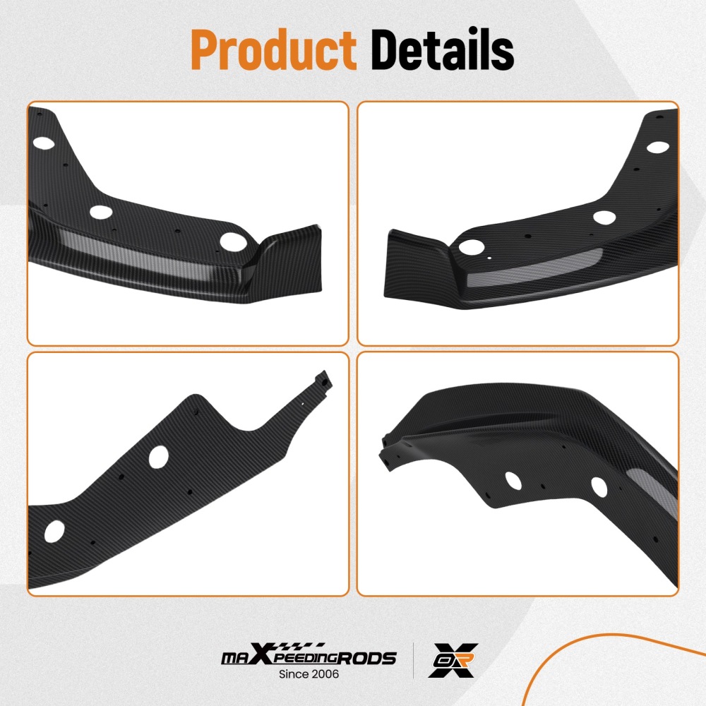 Carbon Fiber FRONT BUMPER SPOILER LIP FOR 2019-22 compatible for BMW 3 SERIES G20 M340I M SPORT