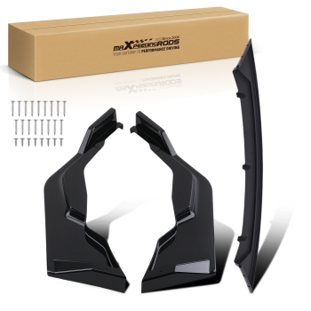 Front Bumper Lip Kit compatible for Toyota Corolla SE XSE 2020-2024 V2 Style Gloss Black