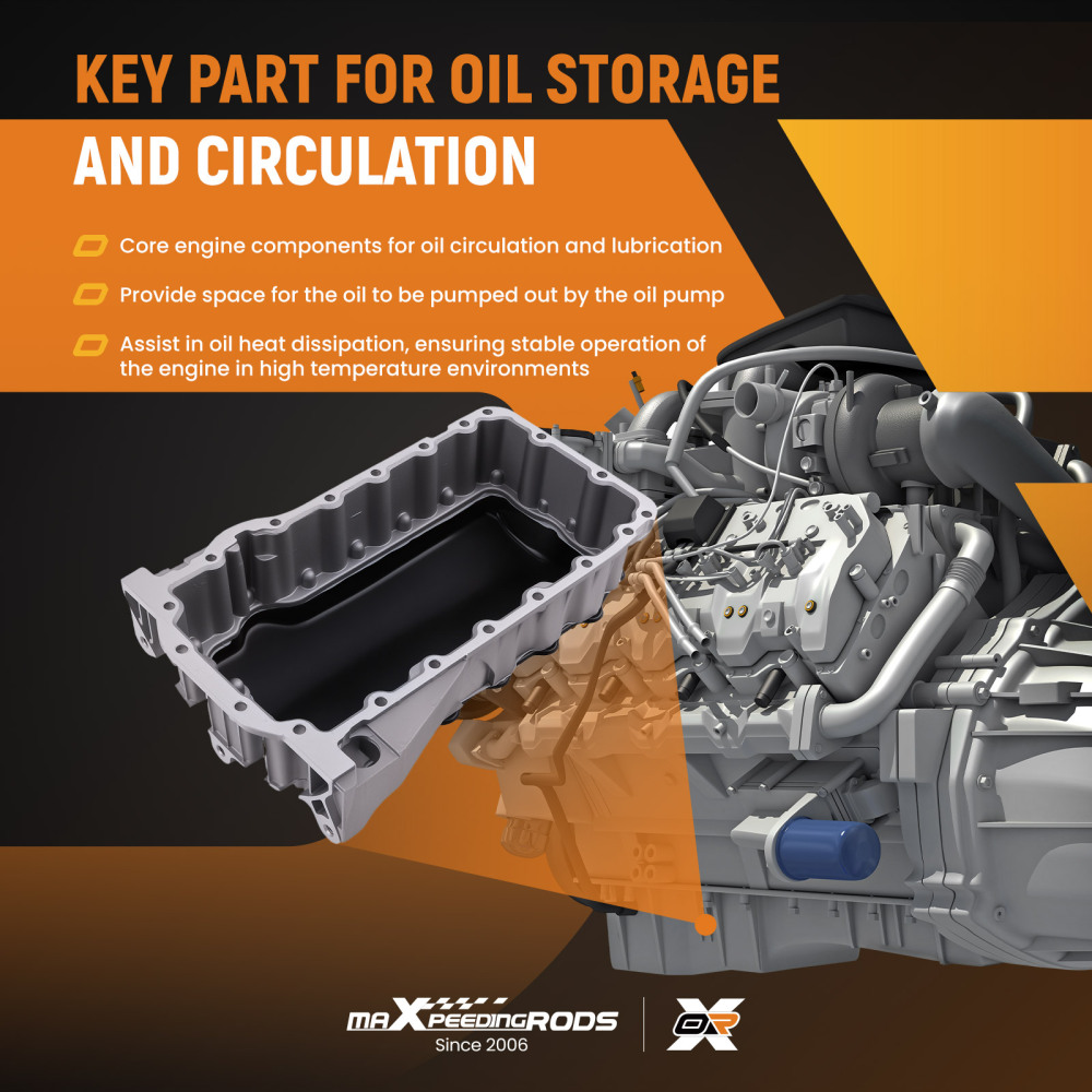 Aluminum Oil Pan compatible for VW Golf Jetta New Beetle 2002-2010 6A103601AC Engine Parts