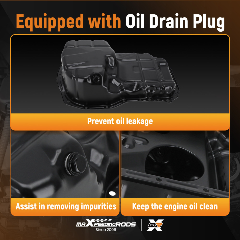 Engine Oil Assembly compatible for Mitsubishi Galant 2.4L 2004-12 MN149374 Steel