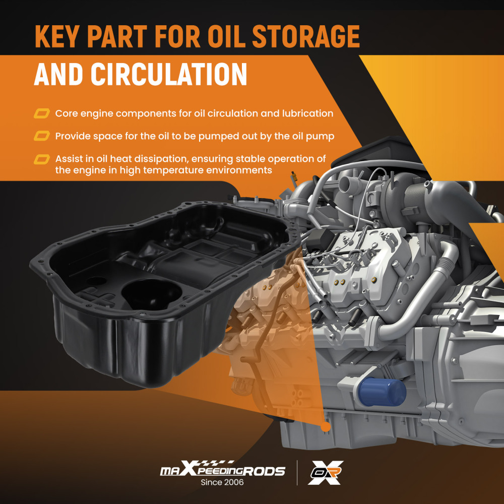 Engine Oil Assembly compatible for Mitsubishi Galant 2.4L 2004-12 MN149374 Steel