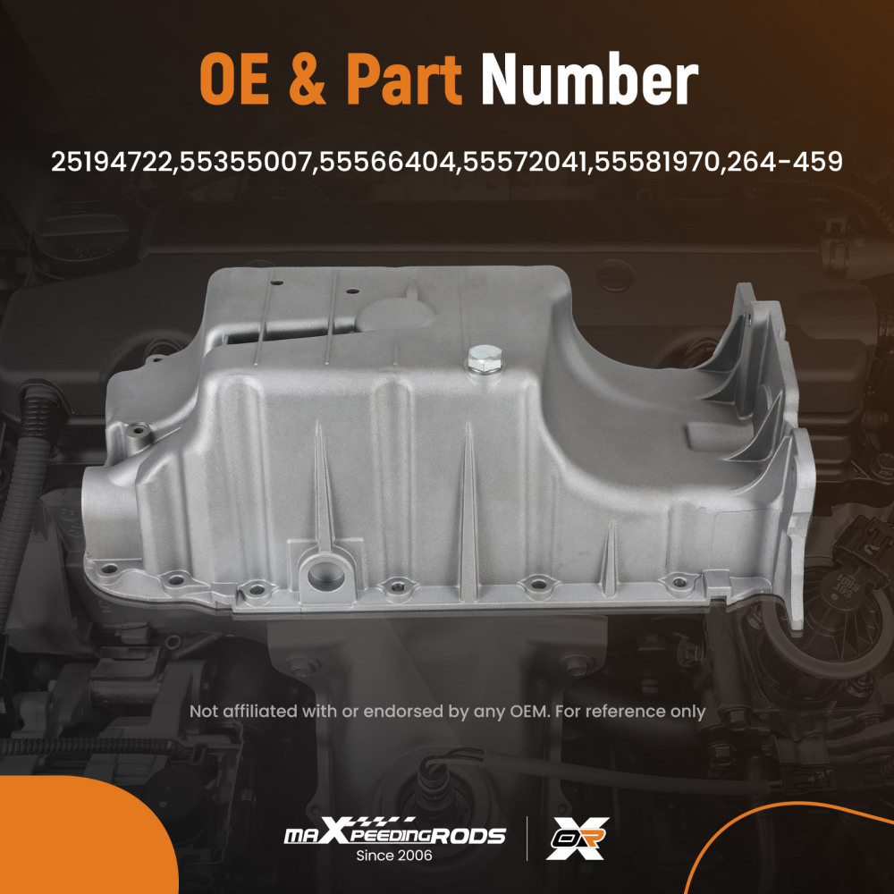 Engine Oil Pan for Chevrolet Cruze 1.8L L4 Sedan 2012-2014 25194722 55355007	