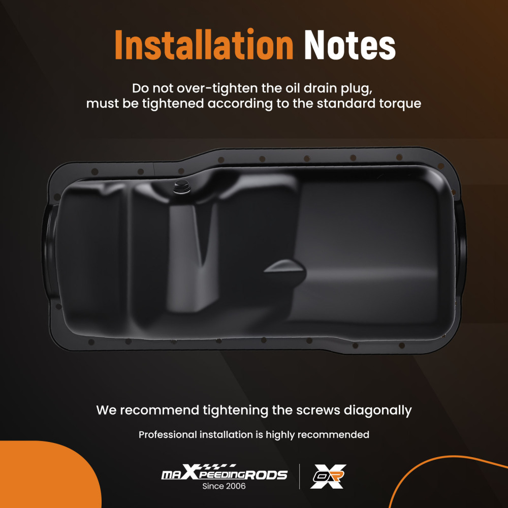 Engine Oil Pan Assembly compatible for Ford F-150 Bronco 5.0L V8 1980-1996 F1TZ6675A