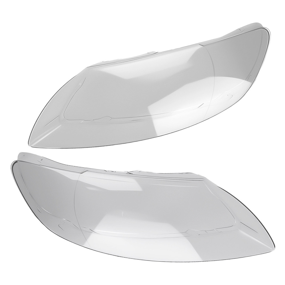 Clear Front Headlight Lens Cover compatible for Audi Q7 2006-2015 4L0941029 4L0941030 Pair