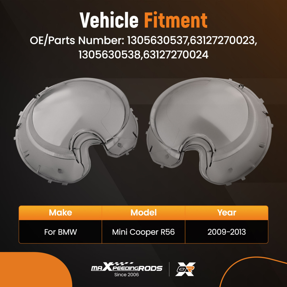 Coppia Coprifari compatibile per BMW Mini Cooper R56 2009-2013 63127270024 1305630537