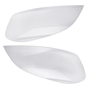 2x Front Headlight Lens Cover Set compatible for Volvo XC60 2009-2013 Clear Polycarbonate