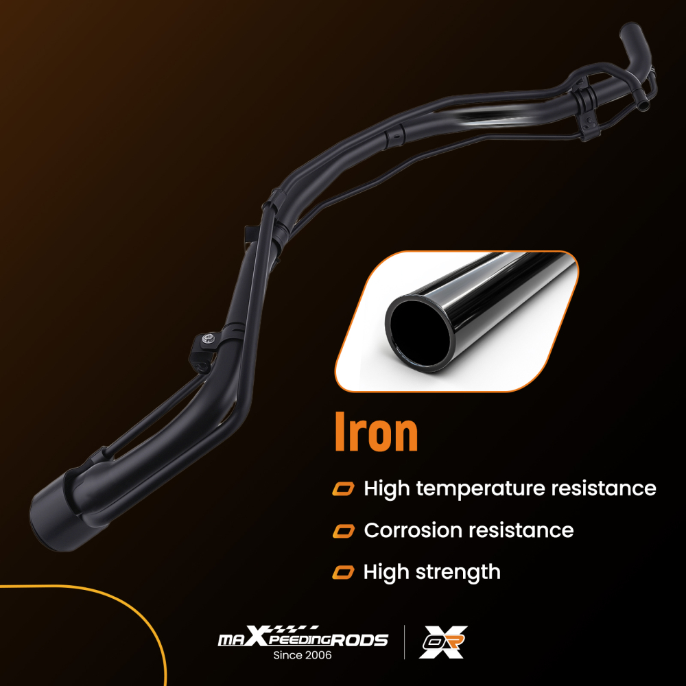 Fuel Tank Fill Neck Pipe compatible for Toyota RAV4 III 2.0/2.4L 2005-13 77201-42180 Black