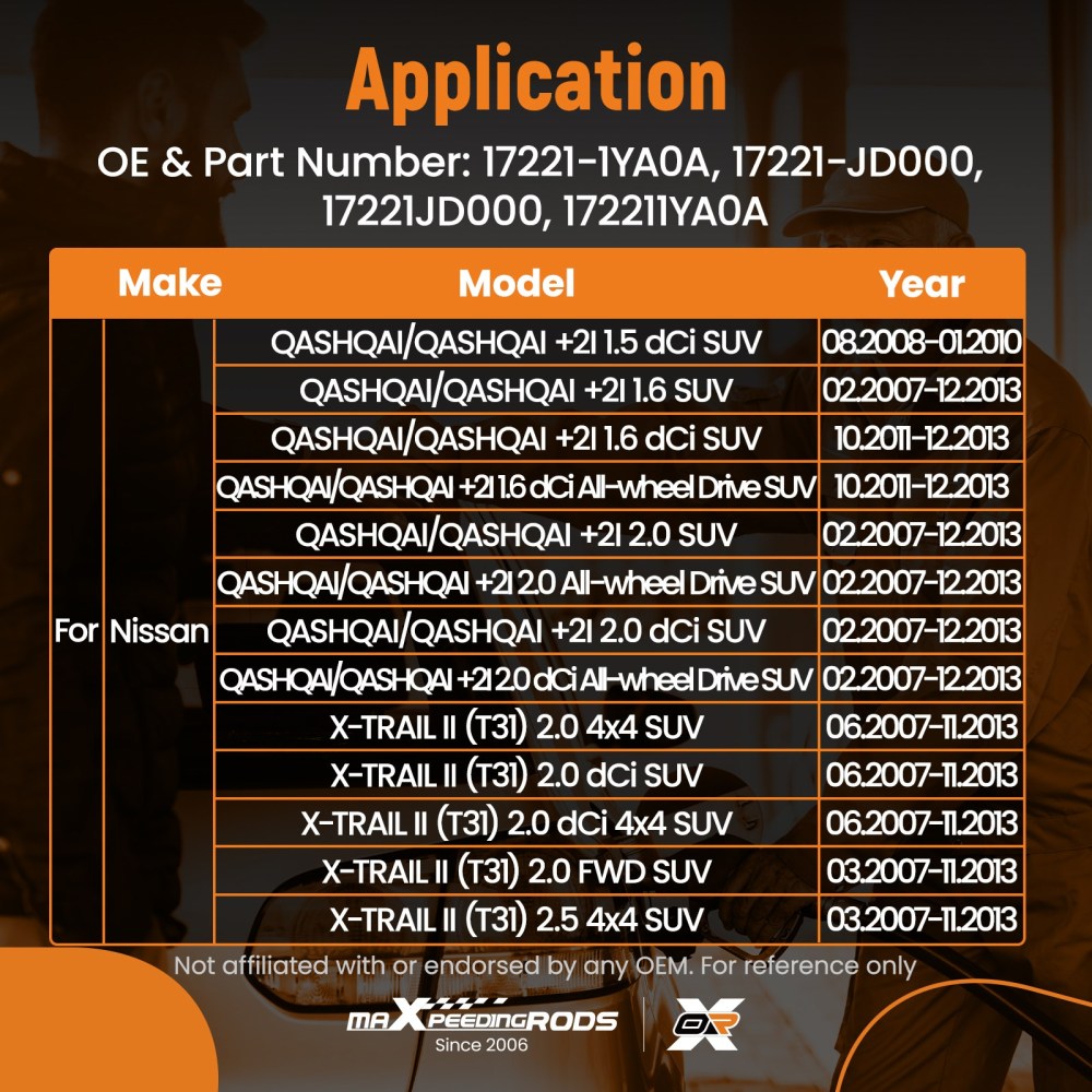 Petrol Tank Fill Pipe compatible for Nissan Qashqai 1.6 2007-2013 172211YA0A Black