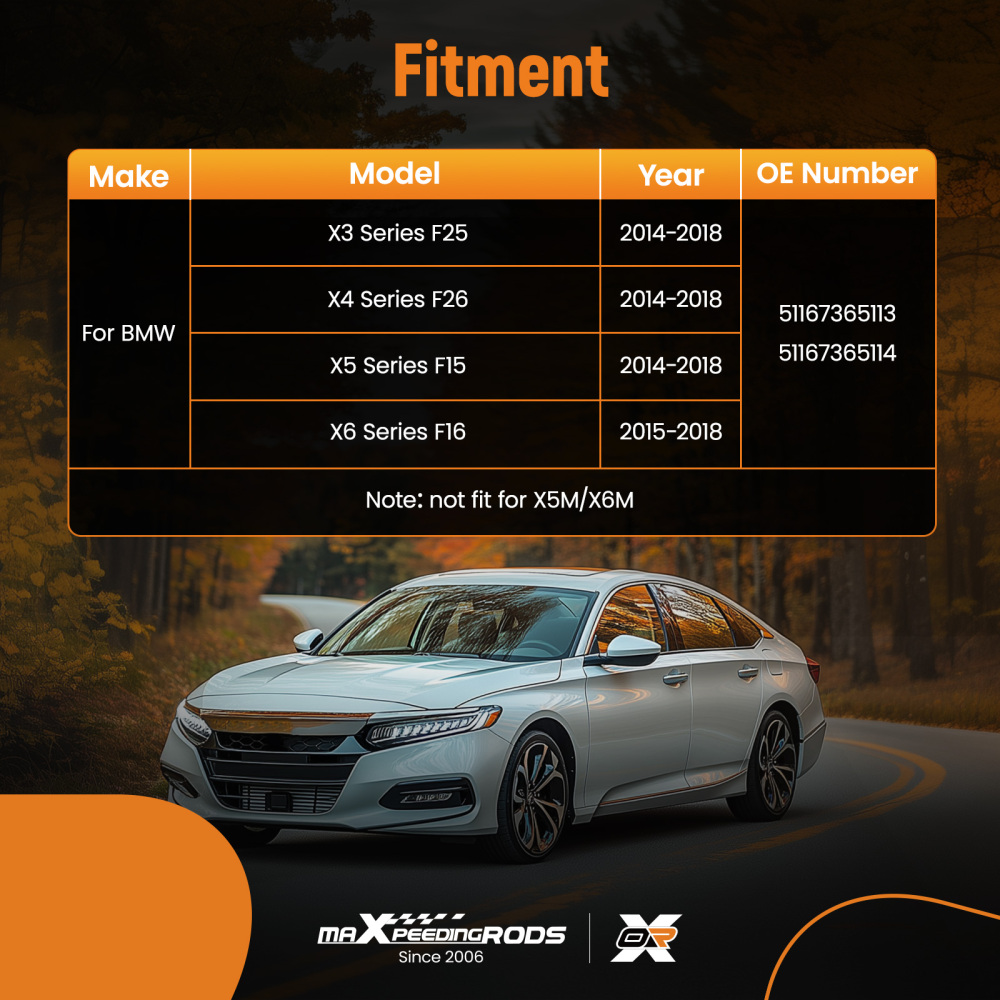 Wing Mirror Housing Cap compatible for BMW X3 X4 X5 X6 F25/F26/F15/F16 14-18 Gloss Black