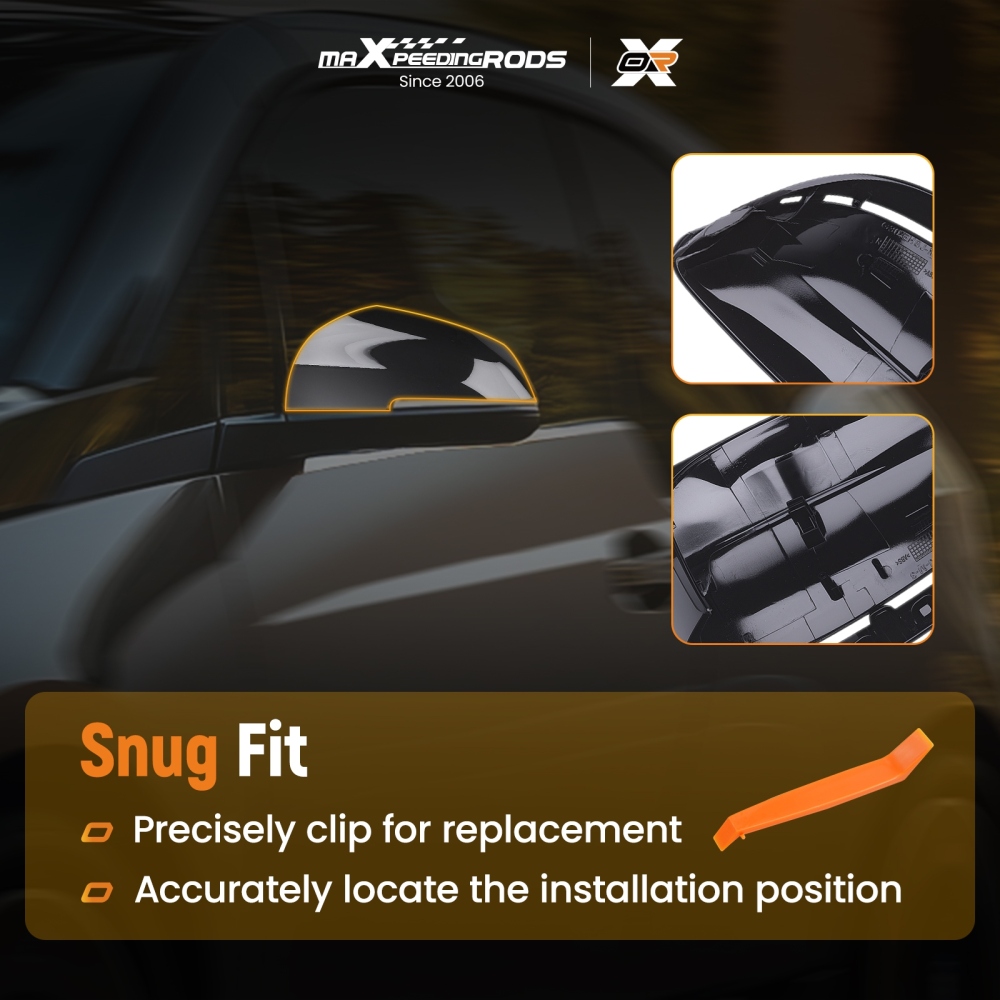 Wing Mirror Cover Caps Kit compatible for BMW G20 G30 G31 G32 2017-2020 51168492897 ABS