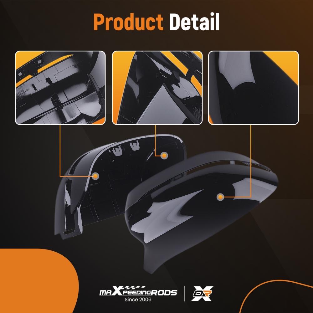 Wing Mirror Cover Caps Kit compatible for BMW G20 G30 G31 G32 2017-2020 51168492897 ABS