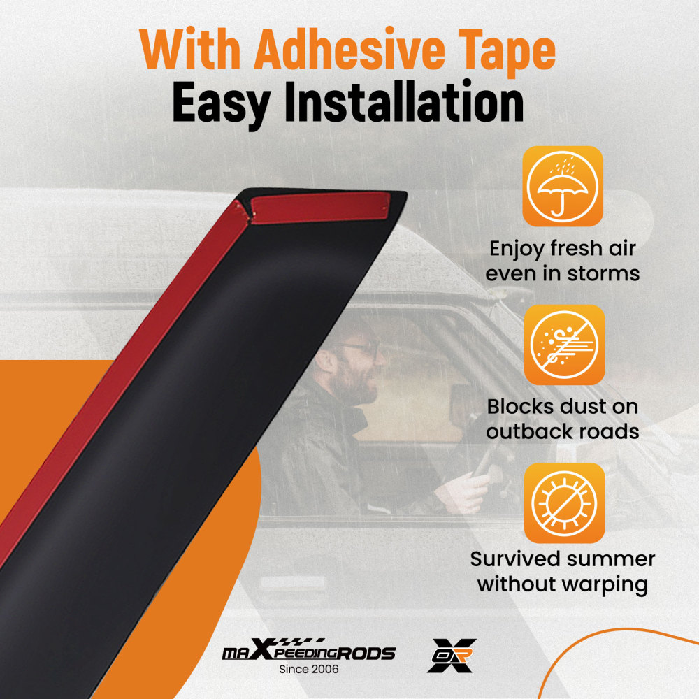 Wind Deflectorsfor compatible for Ford Focus MK2 2004-2011 Outside Mount Rain Guards 4pc