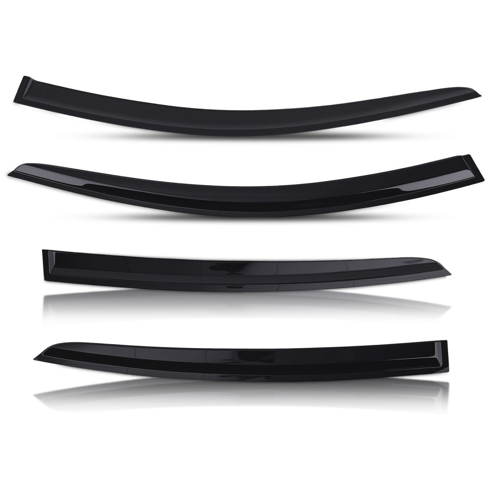 Door Rain Deflector Set compatible for Ford Focus MK4 2018-2021 Black Outside Mount 4PC