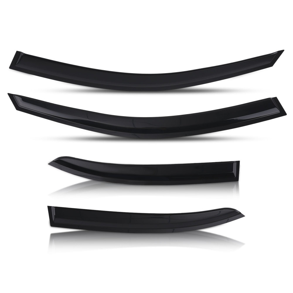 4 Piece Rain Guards compatible for Mercedes C Class 07-14 Outside Mount Tinted Set