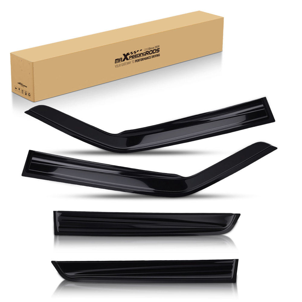 4pcs Vent Shields compatible for Nissan Juke 2010-2019 Outside Mount Black Tinted Set