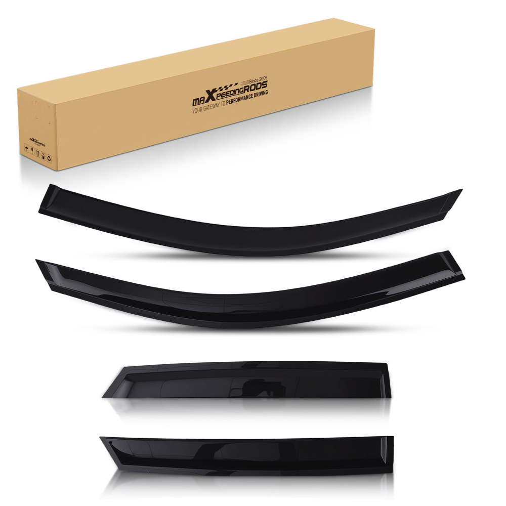 Door Rain Shield Guards compatible for Audi Q3 2011-2018 Outside Mount 4PC Tinted Set