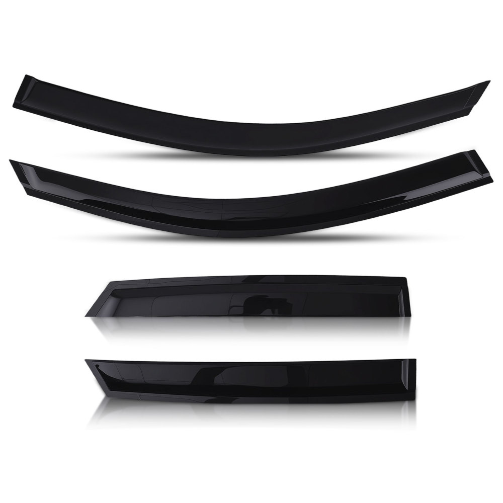 Door Rain Shield Guards compatible for Audi Q3 2011-2018 Outside Mount 4PC Tinted Set