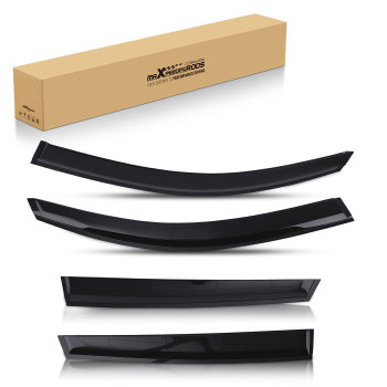 Acrylic Window Visors compatible for Audi Q5 MK1 2008-2016 Outside Mount Black Tinted 4pcs