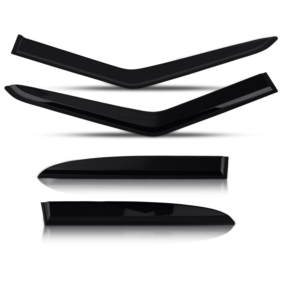 Door Guard Wind Deflectors compatible for Range Rover Sport 2005-2013 Black Tinted 4PCS