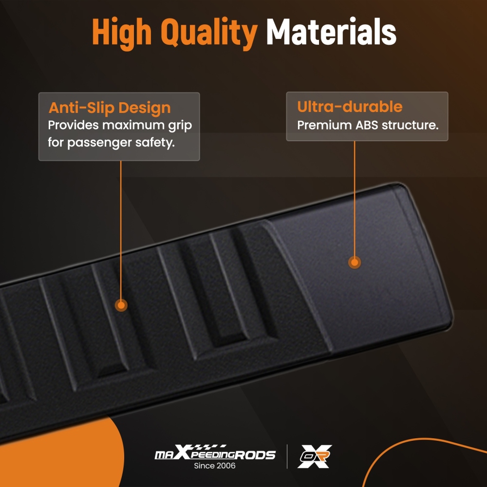 6 Aluminum Side Step Boards compatible for Chevy Silverado/GMC Sierra 2007-2019 77