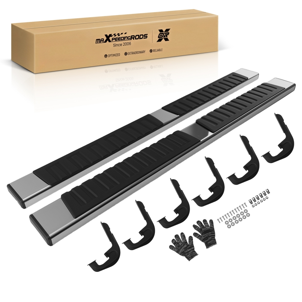 Anti-Slip Running Boards Side Steps compatible for Silverado/GMC Sierra 2007-2018 2019