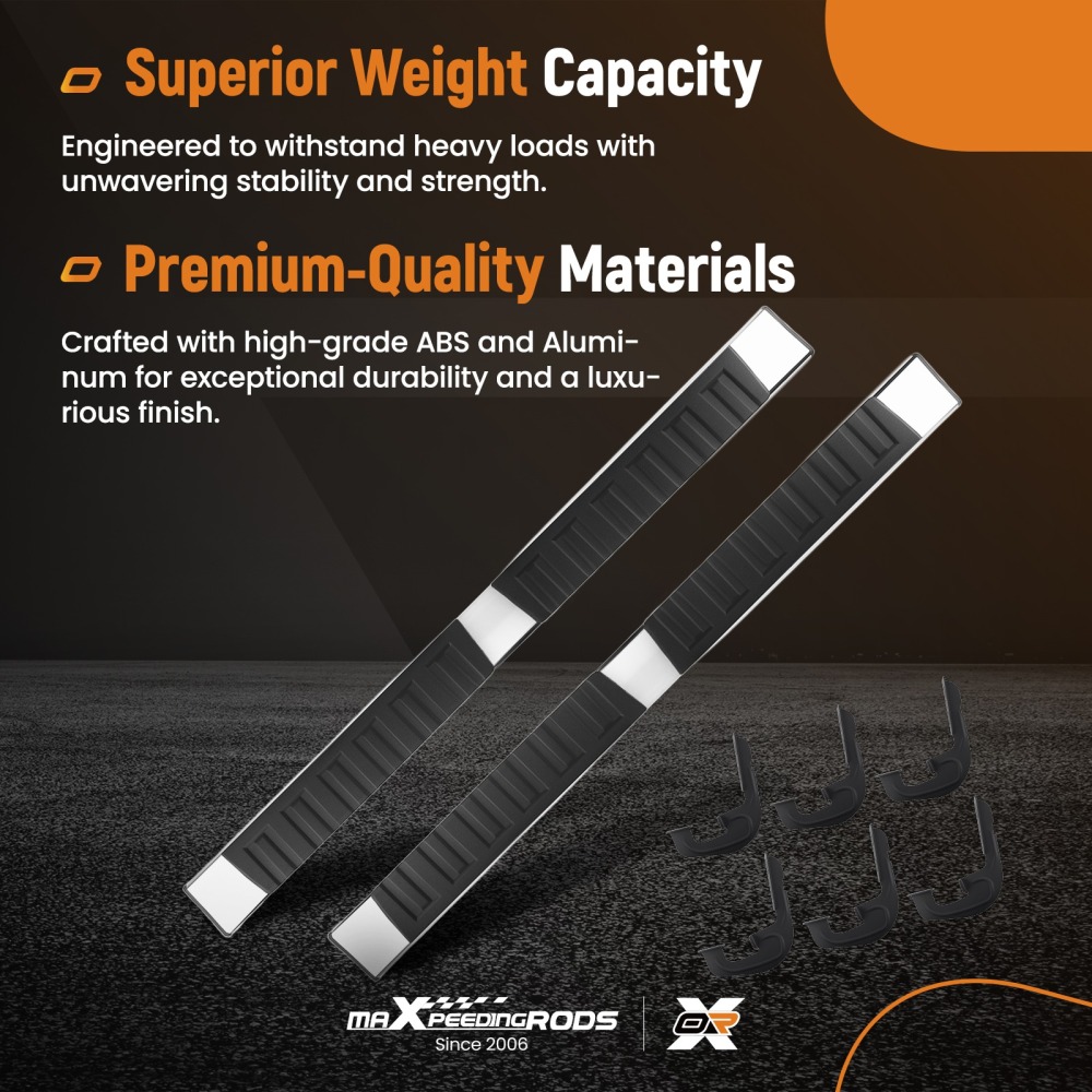 Anti-Slip Running Boards Side Steps compatible for Silverado/GMC Sierra 2007-2018 2019