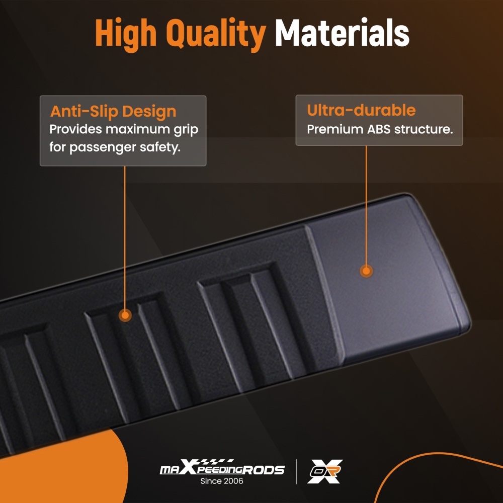 6 Inch Running Board compatible for Dodge Ram 1500 2019-2025 Quad/Extended Cab Aluminum