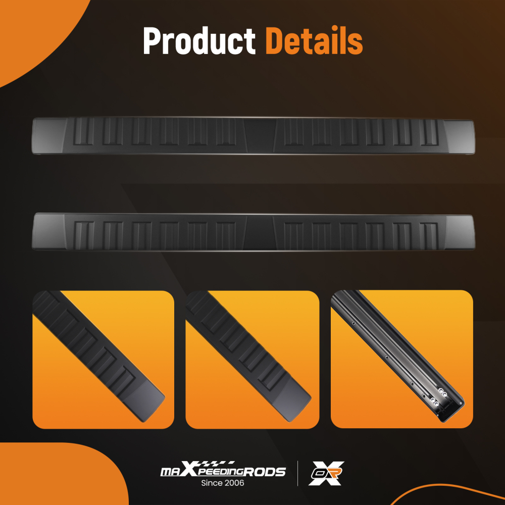 6 Inch Running Boards compatible for Ford F-150 Super Cab 2015-2025 Left Right Anti-Slip