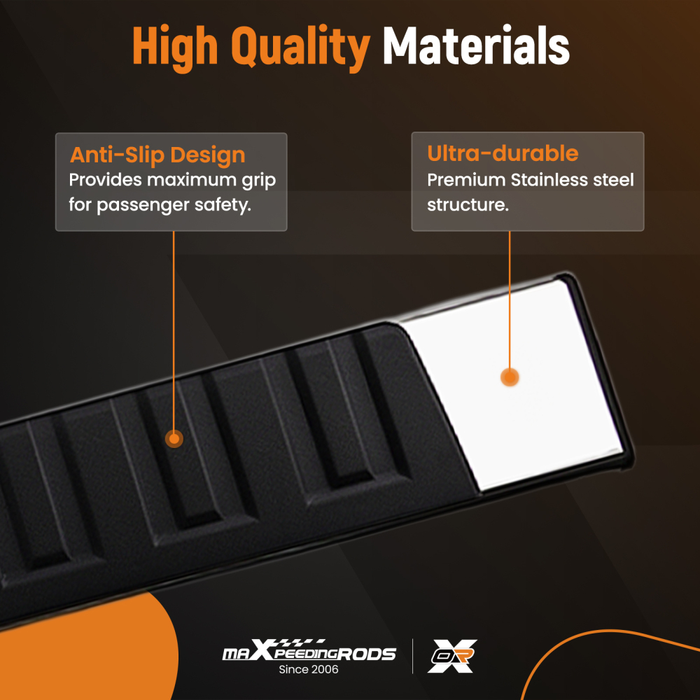 6 Inch Nerf Bars compatible for Ford F-250 F-350 F-450 Super Duty 99-16 Supercrew