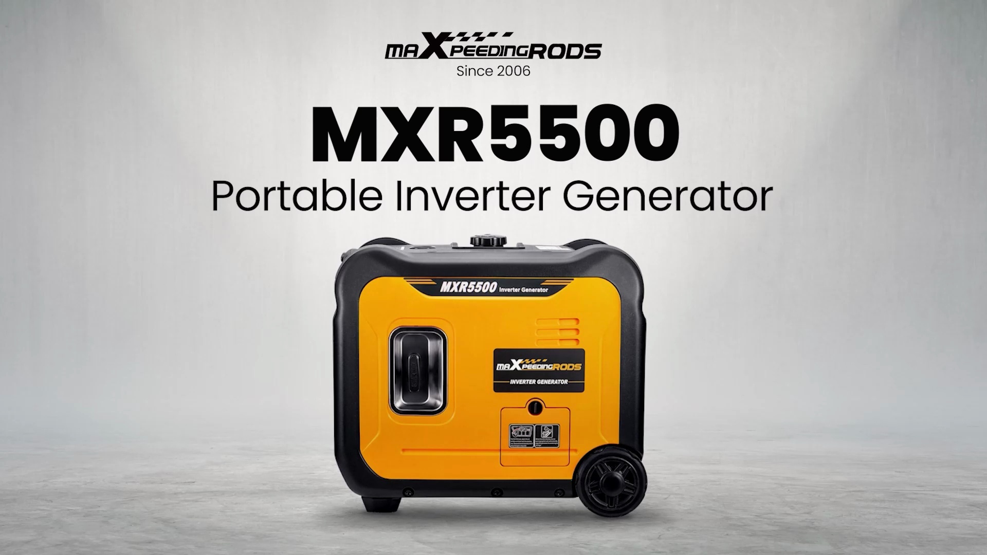 maXpeedingrods 5500W Portable Inverter Generator Petrol Silent Pure Sine Wave Generator for Camping, RV Travel,Home,or Jobsites
