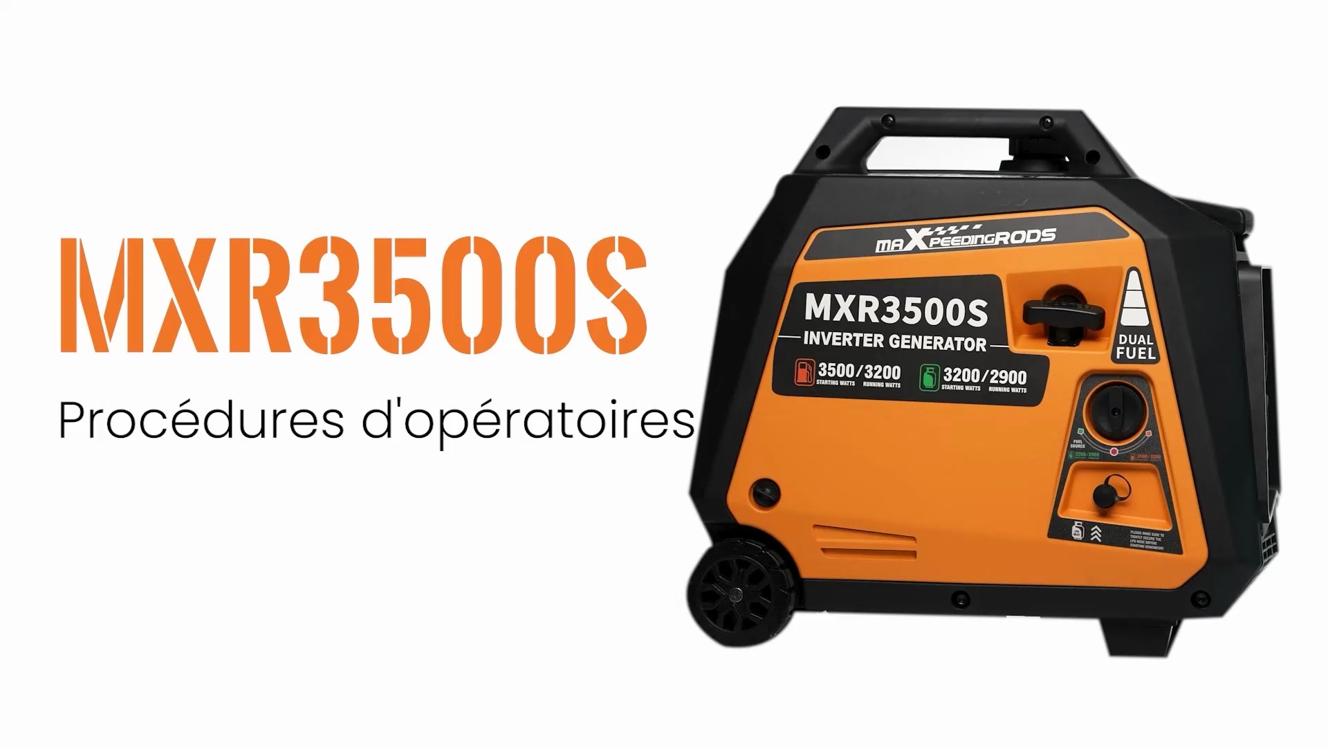 Générateur délectricité 3500 W LPG/essence Générateur délectricité à gaz Digital Silencieux Léger comme groupe électrogène de secours