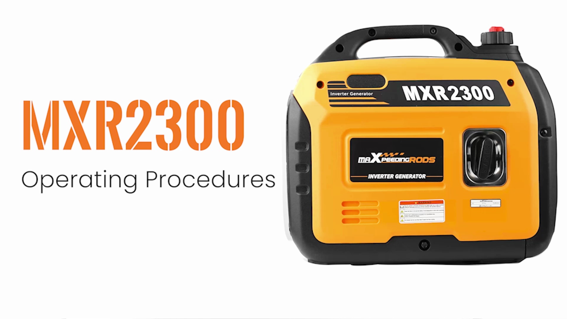 maxpeedingrods Generatore di corrente inverter 2300W a benzina a 4 tempi con prese USB e 230 V Super silenzioso e leggero