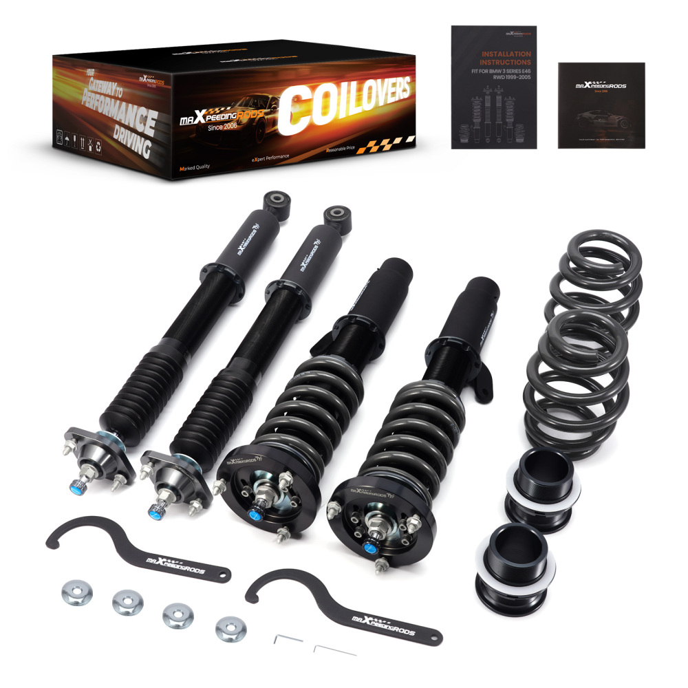 Compatible for BMW 3 Series E46 325i 2001-2005 T7 Upgrade Coilovers maXpeedingrods