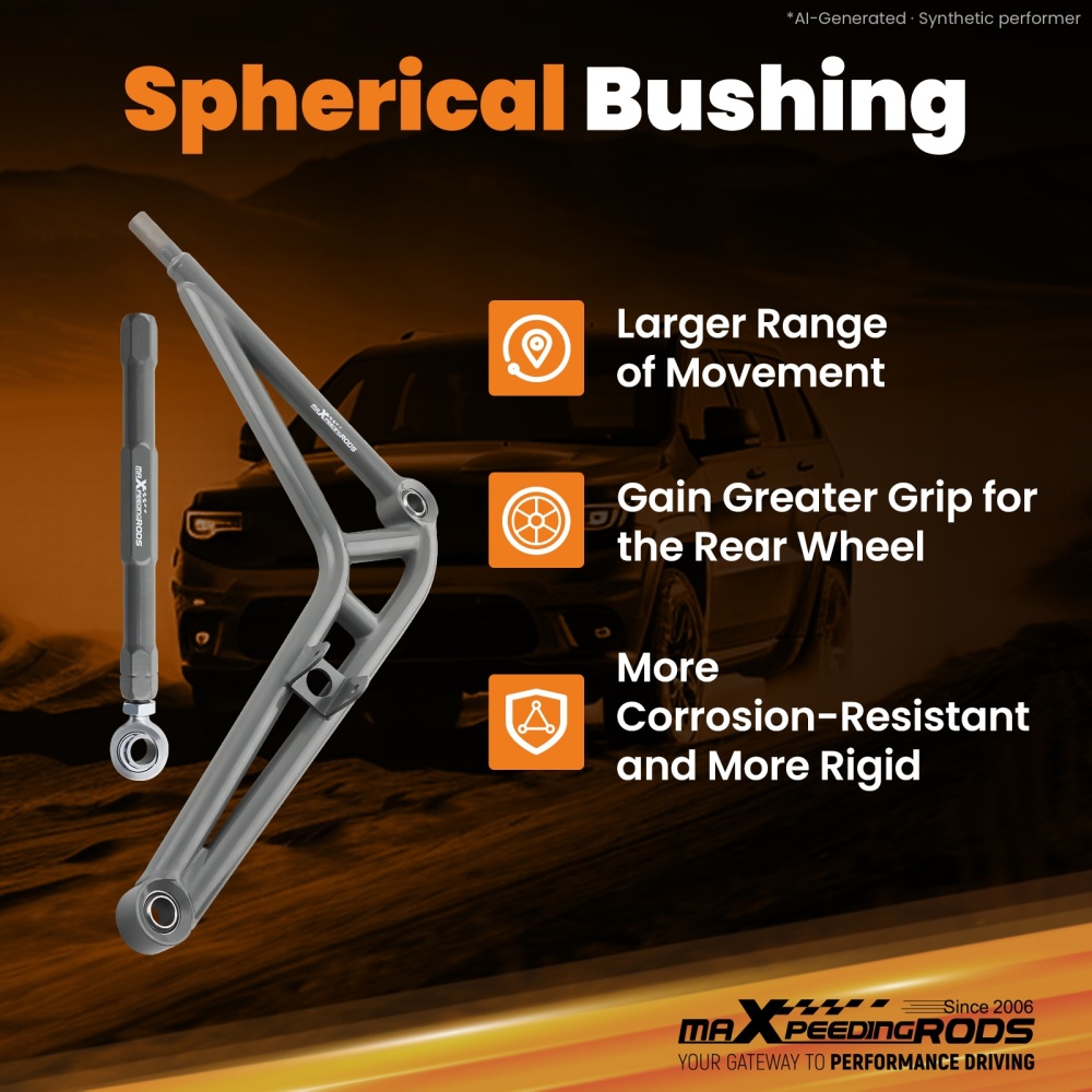 Compatible for BMW 3 Series E46 325xi 2001-2005 Wide Angle Steering Kit Lower Control Arms maXpeedingrods