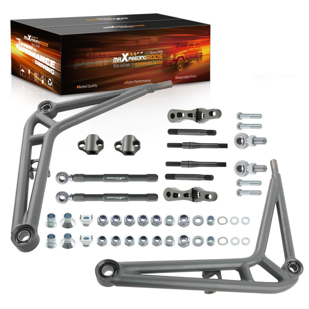 Compatible for BMW 3 Series E46 330Ci 2001-2005 Wide Angle Steering Kit Lower Control Arms maXpeedingrods