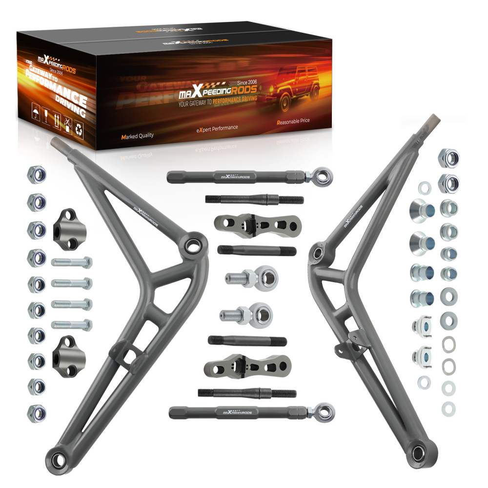 Compatible for BMW 3 Series E46 325i 2001-2005 Wide Angle Steering Kit Lower Control Arms maXpeedingrods