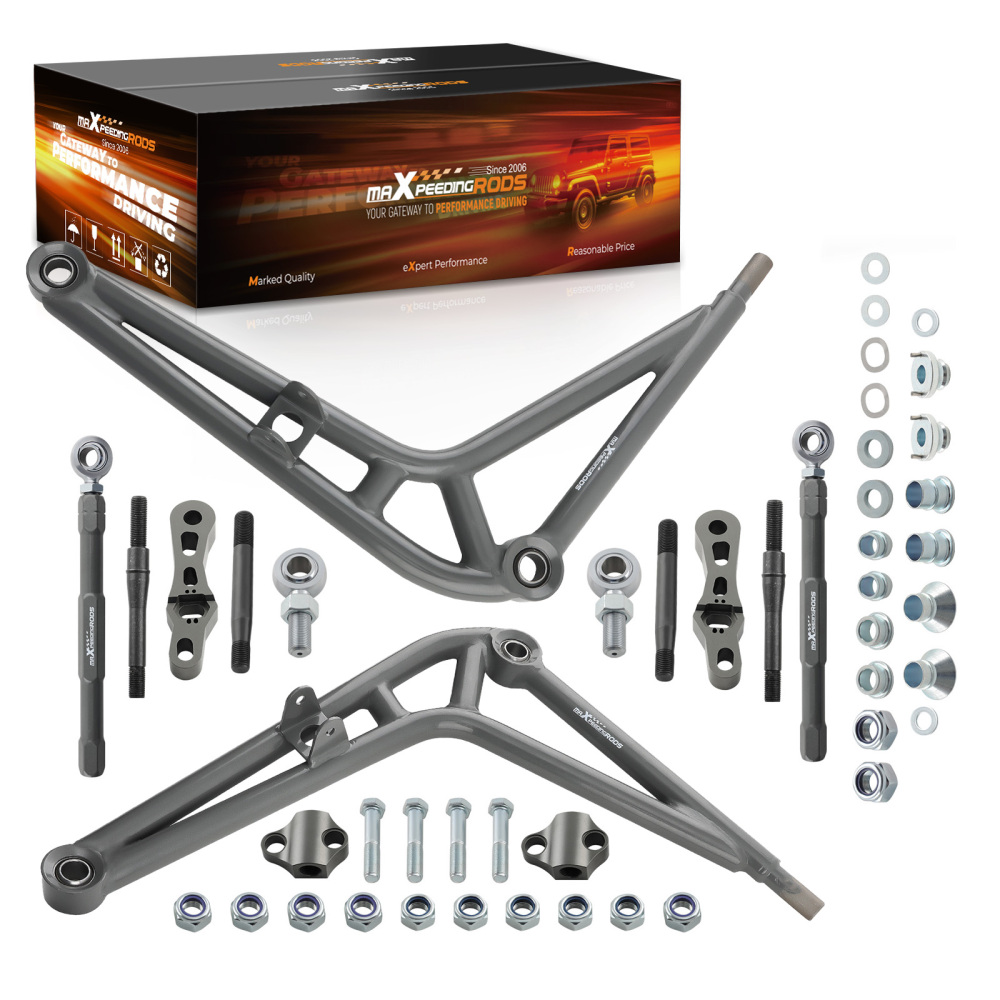 Compatible for BMW 3 Series E46 Z4 2003-2005 Wide Angle Steering Kit Lower Control Arms maXpeedingrods