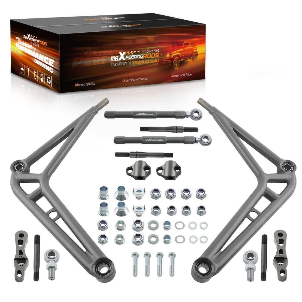 Compatible for BMW 3 Series E46 323i 1999-2000 Wide Angle Steering Kit Lower Control Arms maXpeedingrods