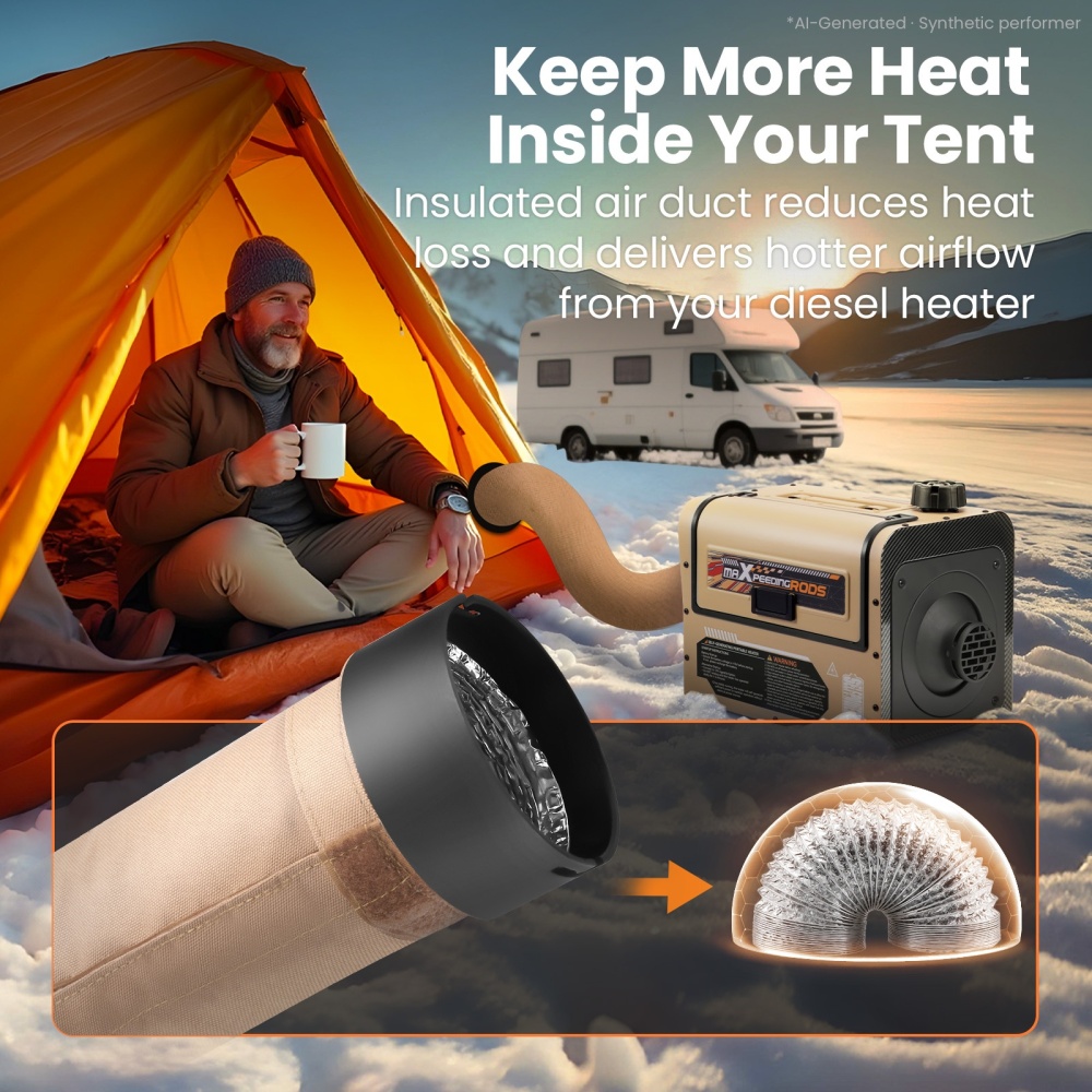 5KW Self-generating PortableDiesel Air Heater Remote Control For Bus RV