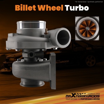 For GT35 GT3582 Billet Turbo Anti-Surge T3 V-Band 0..63 0.7 A/R Universal for 3-6.0L