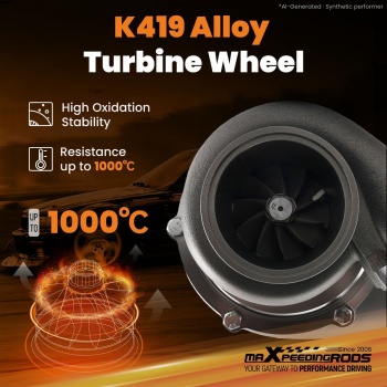 For GT35 GT3582 Billet Turbo Anti-Surge T3 V-Band 0..63 0.7 A/R Universal for 3-6.0L