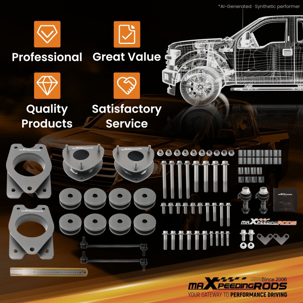  3 inch lift kit compatible for Honda Ridgeline 2006-2014 with Hardware