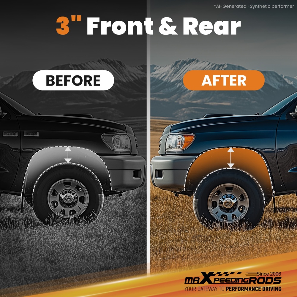  3 inch lift kit compatible for Honda Ridgeline 2006-2014 with Hardware