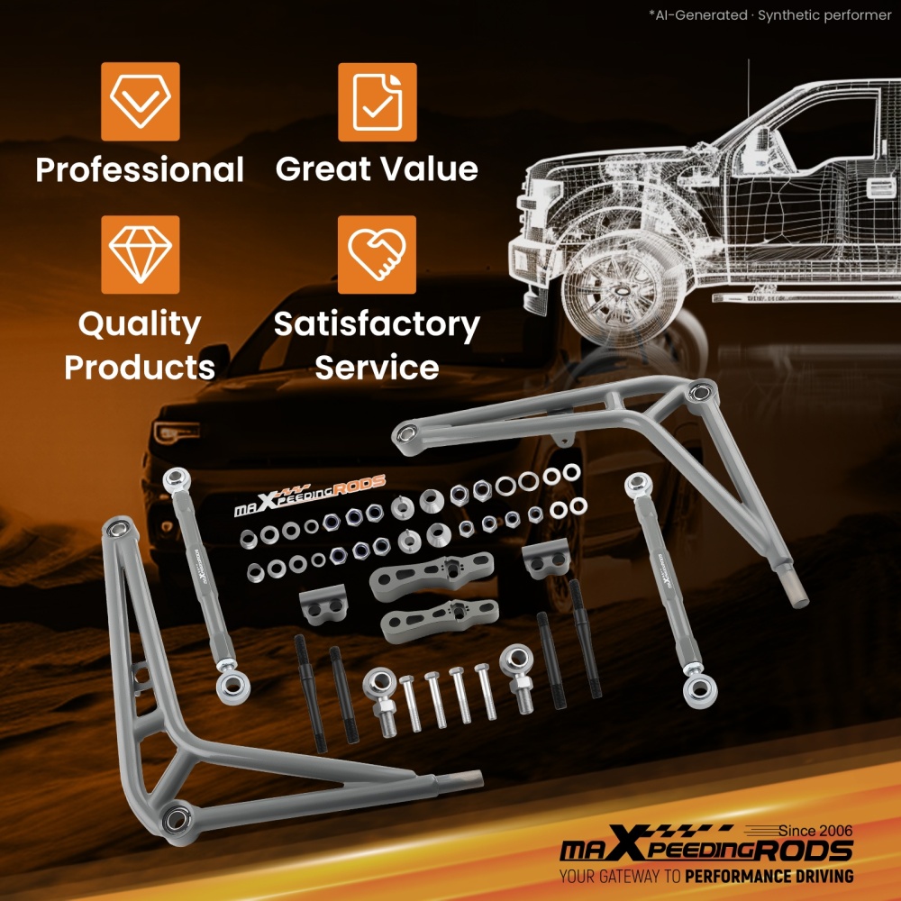 Compatible for BMW 3 Series E36 328is 1996-1999 Wide Angle Steering Kit Lower Control Arms maXpeedingrods