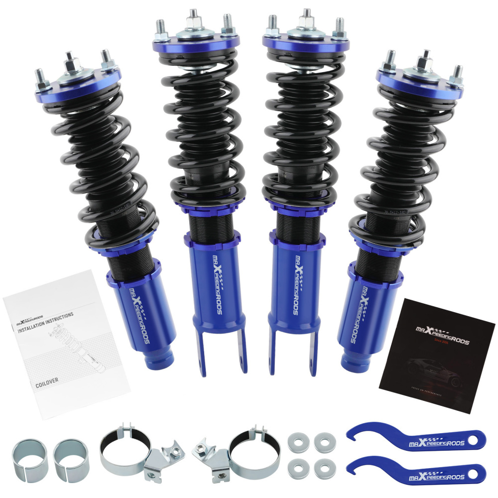 Compatible for Honda Civic del Sol 1992-1998 FWD EG EH Height Adjustable Coilovers maXpeedingrods